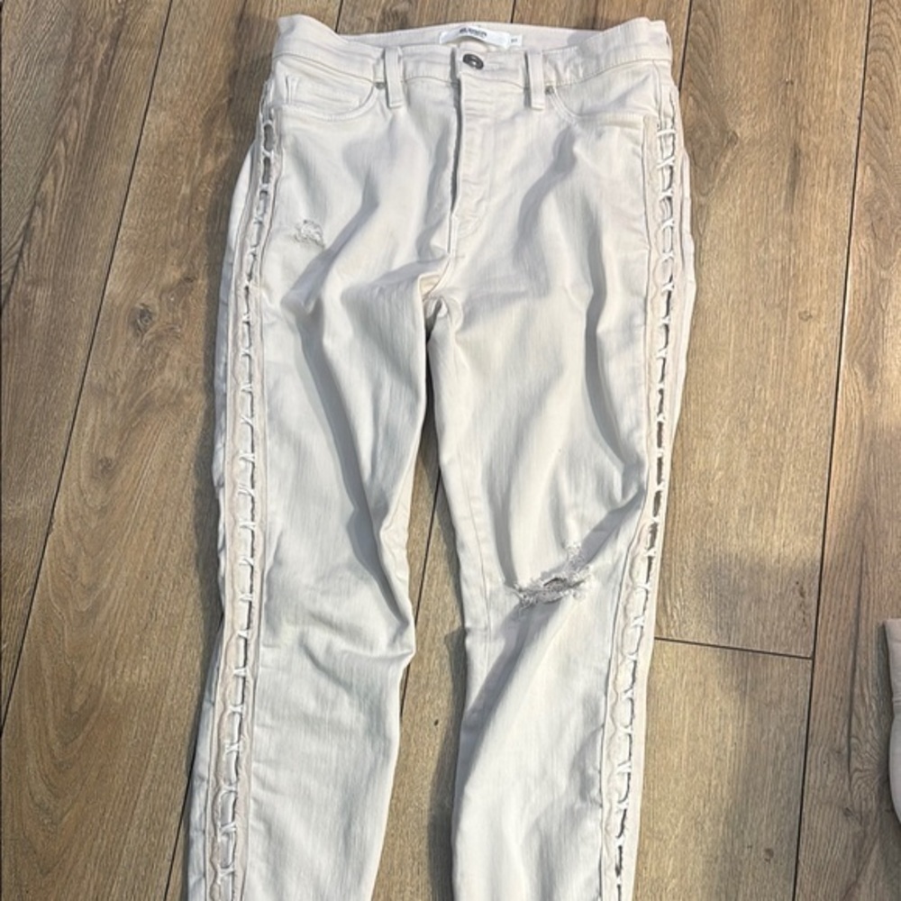 Hudson Jeans White Ankle & Cropped Jeans